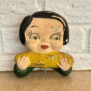 Rare Campbells soup girl potholder wall hanger